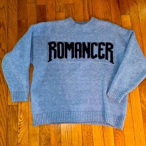 MISS SUMEY Sz M/L gorgeous Roomy wool blend crewneck sweater skater punk rock